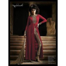 NAKKASHI 3021-B RED DESIGNER PARTY WEAR DRESS